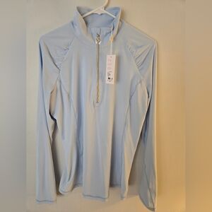 Lilly Pulitzer UPF 50+ Luxletic Justine Half Zip Bluette. Large NWT